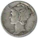 1925-D Mercury Dime Fine