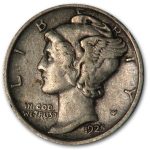 1925-D Mercury Dime XF