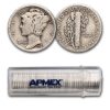 1925 Mercury Dime 50-Coin Roll Avg Circ