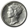 1925 Mercury Dime AU