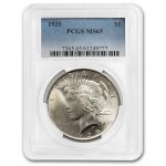 1925 Peace Dollar MS-65 PCGS