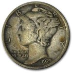 1925-S Mercury Dime VF