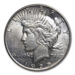 1925-S Peace Dollar AU-58