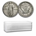 1925 Standing Liberty Quarter 40-Coin Roll Avg Circ