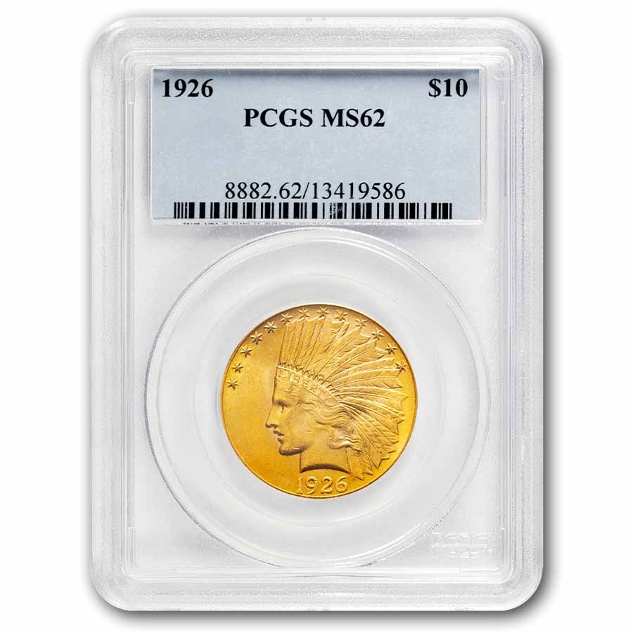 1926 $10 Indian Gold Eagle MS-62 PCGS