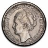 1926-1945 Netherlands Silver 25 Cents Wilhelmina AU/BU