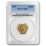 1926 $2.50 Indian Gold Quarter Eagle MS-61 PCGS