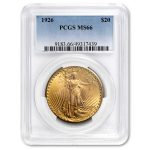 1926 $20 St Gaudens Gold Double Eagle MS-66 PCGS