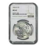 1926-D Peace Dollar MS-62 NGC