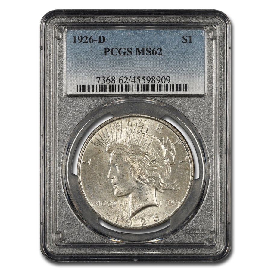 1926-D Peace Dollar MS-62 PCGS