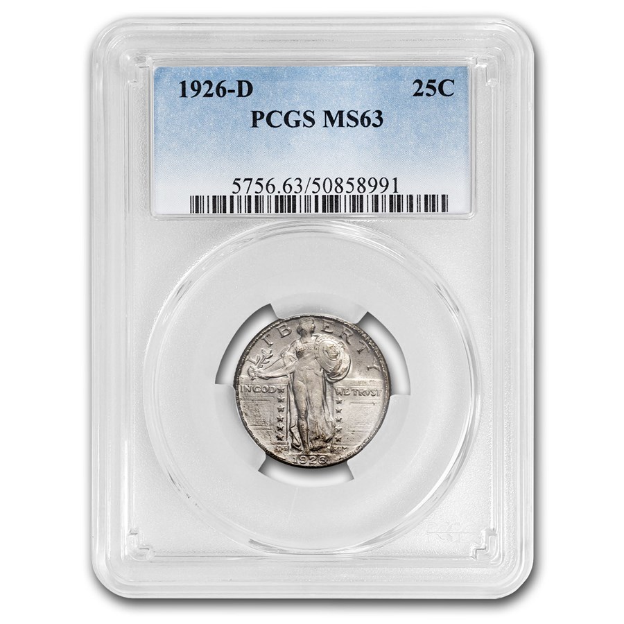 1926-D Standing Liberty Quarter MS-63 PCGS