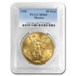 1926 Mexico Gold 50 Pesos MS-64 PCGS