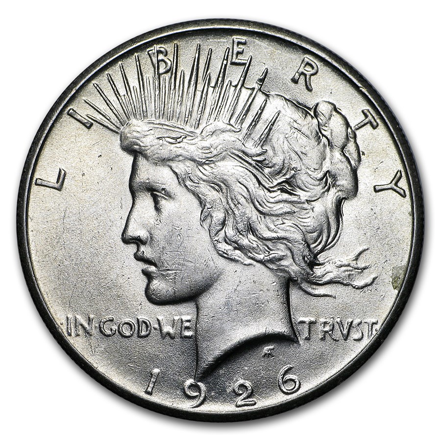1926 Peace Dollar AU