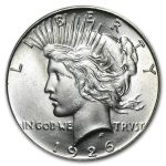 1926 Peace Dollar BU