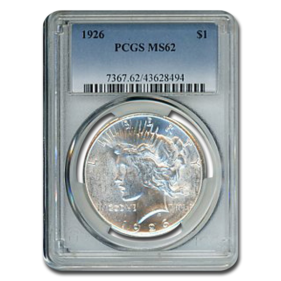 1926 Peace Dollar MS-62 PCGS