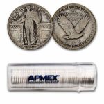 1926 Standing Liberty Quarter 40-Coin Roll Avg Circ