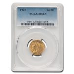 1927 $2.50 Indian Gold Quarter Eagle MS-65 PCGS
