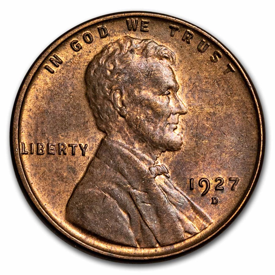 1927-D Lincoln Cent BU (Red/Brown)