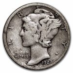 1927-D Mercury Dime Fine