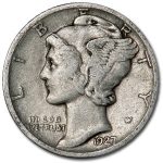 1927-D Mercury Dime VF