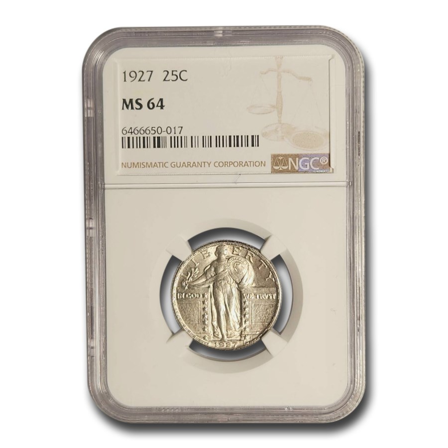 1927-D Standing Liberty Quarter MS-64 NGC