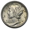 1927 Mercury Dime BU