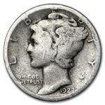 1927-S Mercury Dime Good/VG