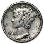 1927-S Mercury Dime VF