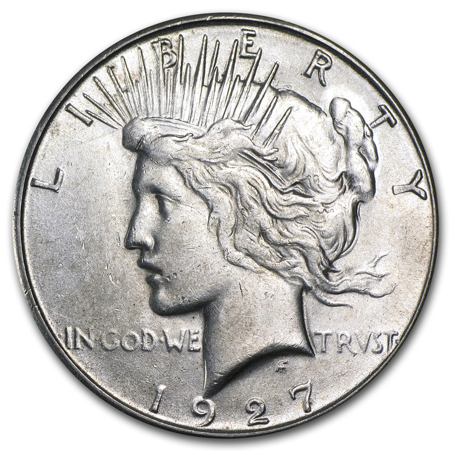 1927-S Peace Dollar AU