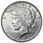 1927-S Peace Dollar BU