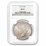1927-S Peace Dollar MS-64 NGC