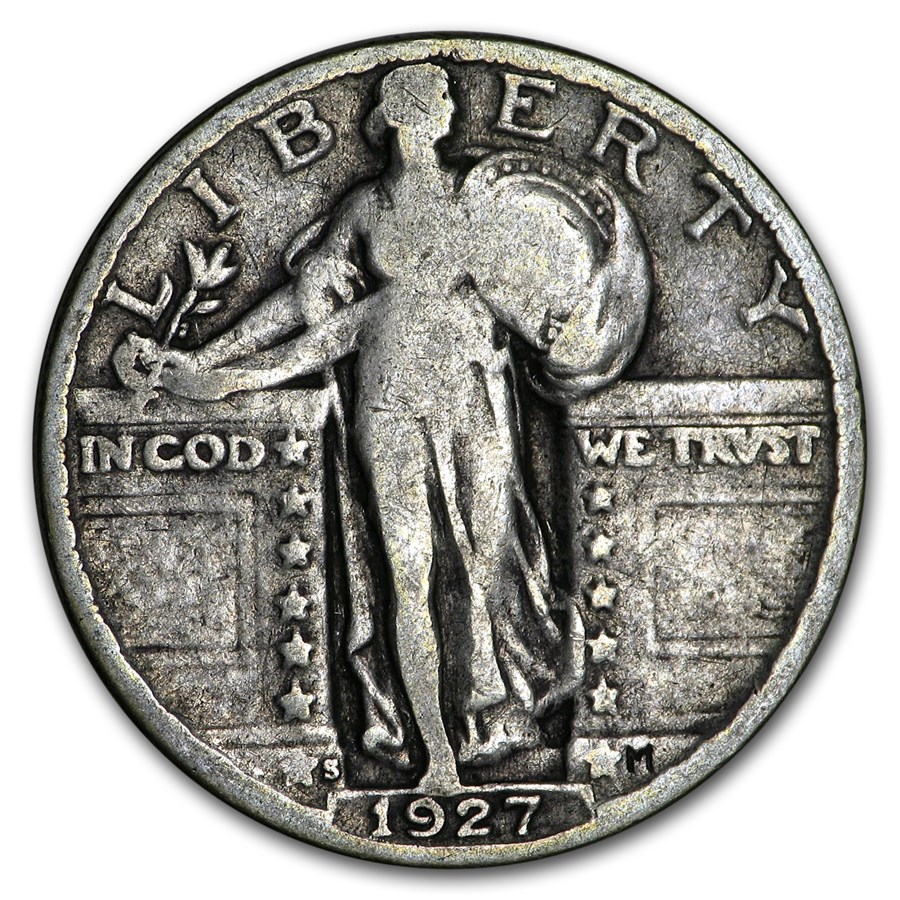 1927-S Standing Liberty Quarter Fine