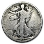 1927-S Walking Liberty Half Dollar Good/VG