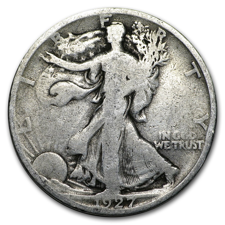 1927-S Walking Liberty Half Dollar Good/VG