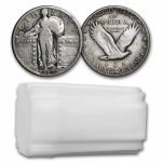 1927 Standing Liberty Quarter 40-Coin Roll Avg Circ