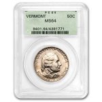 1927 Vermont Sesquicentennial Half Dollar MS-64 PCGS