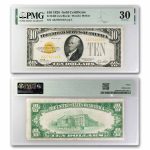 1928 $10 Gold Certificate VF-30 PMG (Fr#2400)