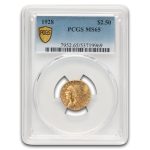 1928 $2.50 Indian Gold Quarter Eagle MS-65 PCGS