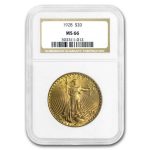 1928 $20 St Gaudens Gold Double Eagle MS-66 NGC