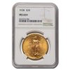 1928 $20 St Gaudens Gold Double Eagle MS-66+ NGC