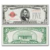 1928 $5.00 U.S. Note Red Seal CU (Fr#1525)