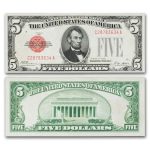 1928 $5.00 U.S. Note Red Seal CU (Fr#1525)