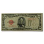 1928 $5.00 U.S. Note Red Seal Fine (Fr#1525)
