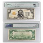 1928 $50 Gold Certificate VF-20 PMG (Fr#2404)