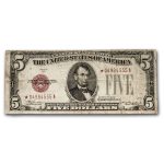 1928-C* $5.00 U.S. Note Fine (Fr#1528*) Star Note