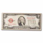 1928-D $2.00 U.S. Note Red Seal Fine (Fr#1505)