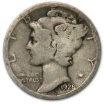 1928-D Mercury Dime Good/VG