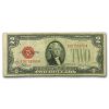1928-F $2.00 U.S. Note Red Seal Fine (Fr#1507)