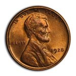 1928 Lincoln Cent BU (Red)