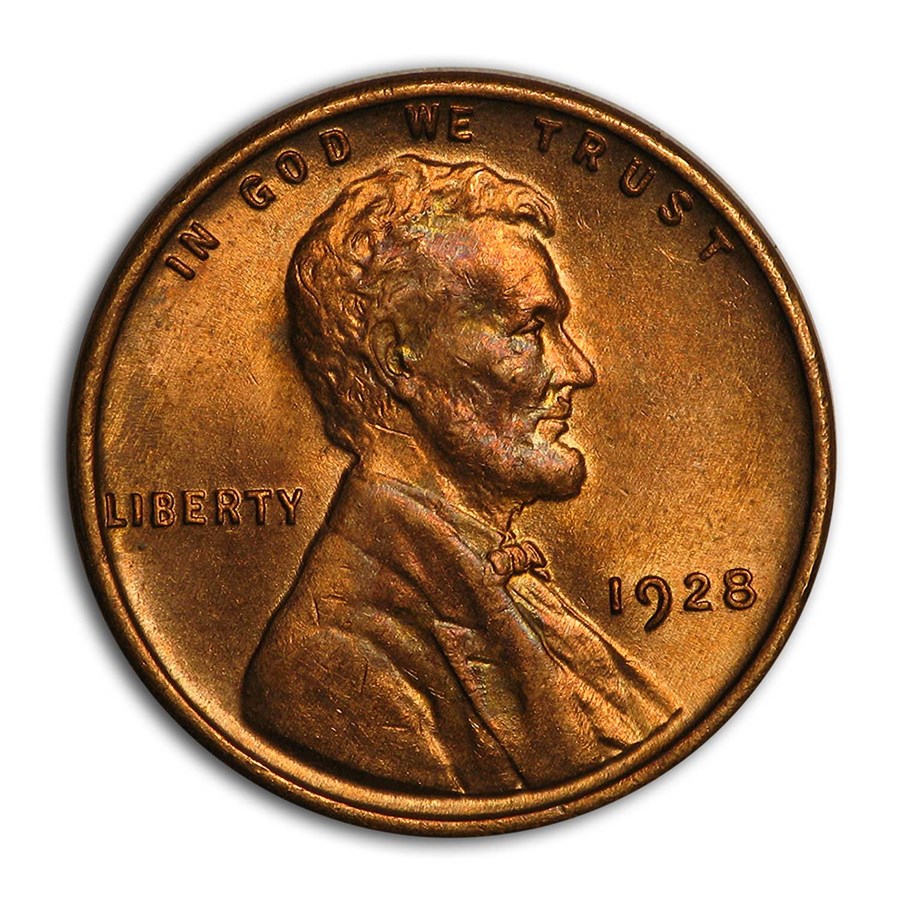 1928 Lincoln Cent BU (Red)